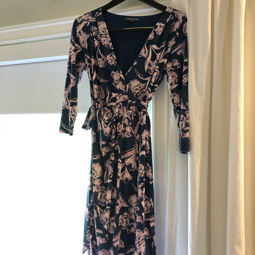 Tie Detail Wrap Maternity Dress